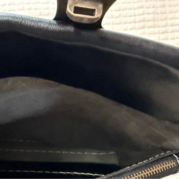 Will Leather Goods Dark Leather Bag with Brass Accent - Picture 4 of 4